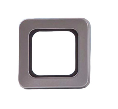 1 way surround and face plate flat-line silver