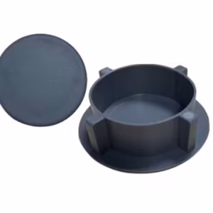 Recess island table leg cap